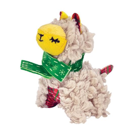 KONG Holiday Softies Scrattles Llama Cat Toy (Softies Scrattles Llama)
