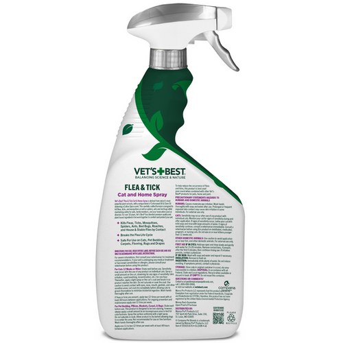 Vet's Best® Flea & Tick Cat & Home Spray – Cotton Spice Scent