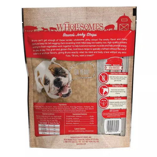 Wholesomes Bruno’s Pork Jerky Sticks For Dogs (25 Oz)