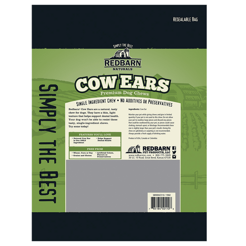 Redbarn Naturals Cow Ears Dog Treats