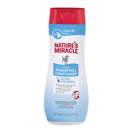 Nature's Miracle Puppy Shampoo & Conditioner - Cotton Air Scent (16 oz)
