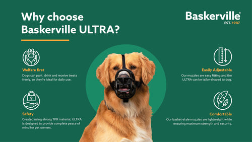 The Company of Animals Baskerville Ultra Muzzle for Dogs