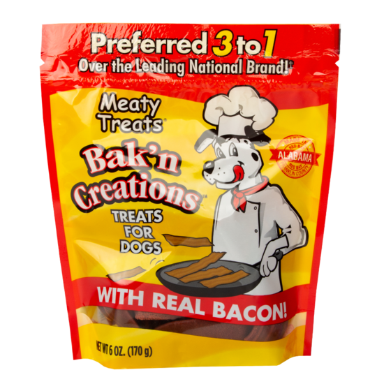 Sunshine Meaty Treats Bak'n Creations Bacon Dog Treats