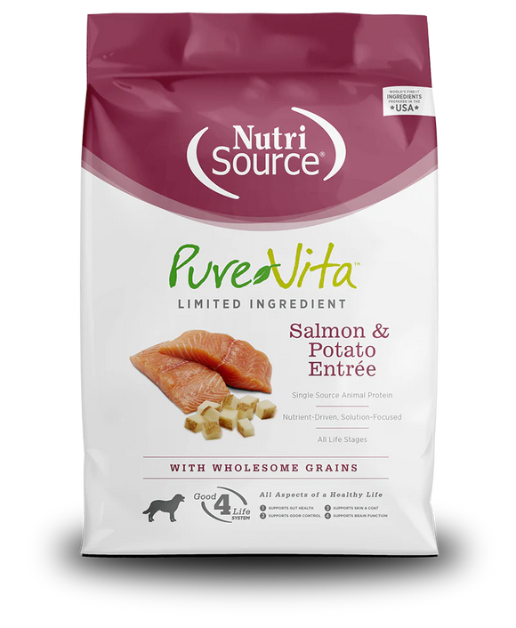 NutriSource® PureVita™ Limited Ingredient Salmon & Potato Entrée Dog Food