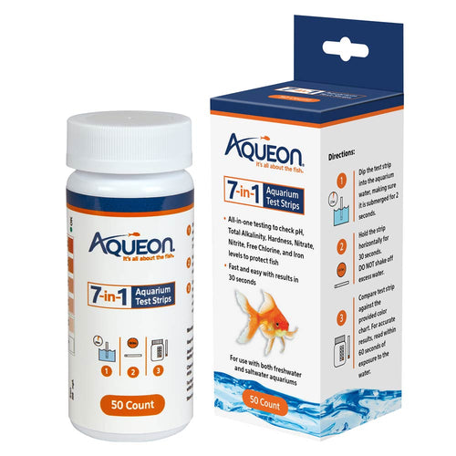 Aqueon 7-in-1 Aquarium Test Strips