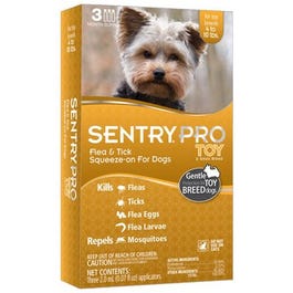 Pro Flea & Tick Treatment, For Toy Dogs 4-10-Lbs