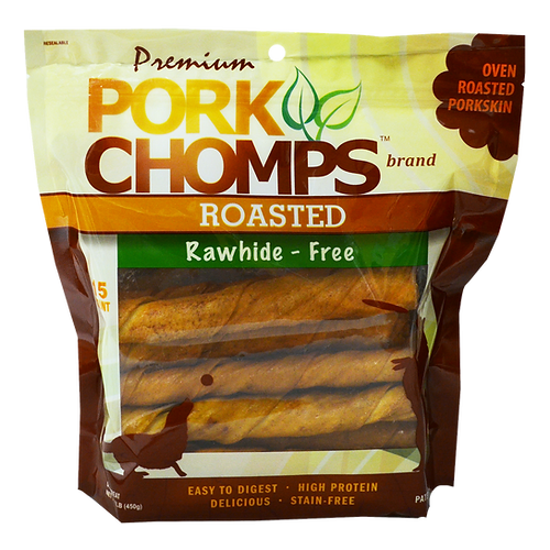 Premium Pork Chomps 6 Roasted Twists