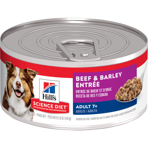 Hill's Science Diet Adult 7+ Beef & Barley Entrée dog food (13 oz)