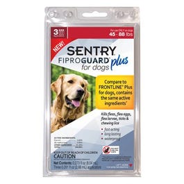 Fiproguard Plus Flea & Tick Squeeze On, 45-88-Lb. Dogs, 3-Pk.