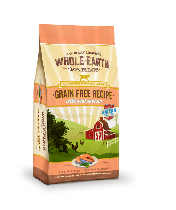 Whole Earth Farms Grain Free Real Salmon Recipe Dry Cat Food