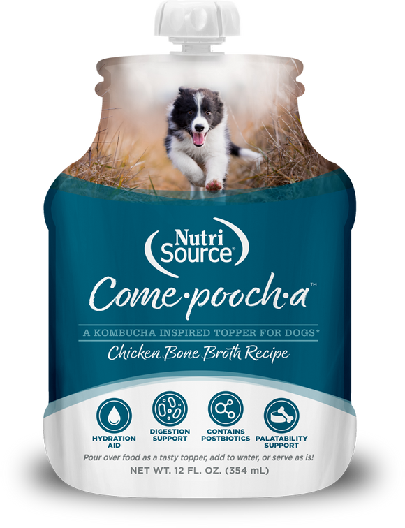 NutriSource Come-pooch-a Chicken Bone Broth for Dogs (12 oz)
