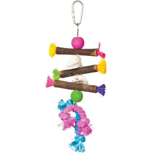 TROPICAL TEASERS SHELLS AND STICKS BIRD TOY