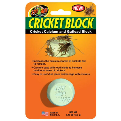 Zoo Med Cricket Block – Cricket Calcium and Gutload Block